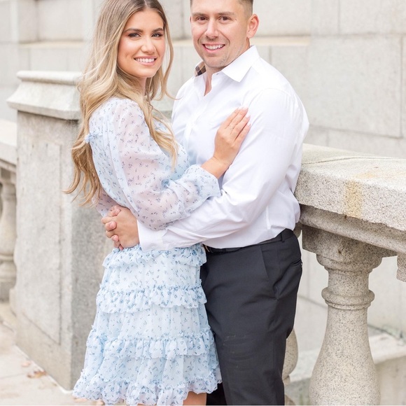 Light blue flowy ivycity co dress - Picture 5 of 7